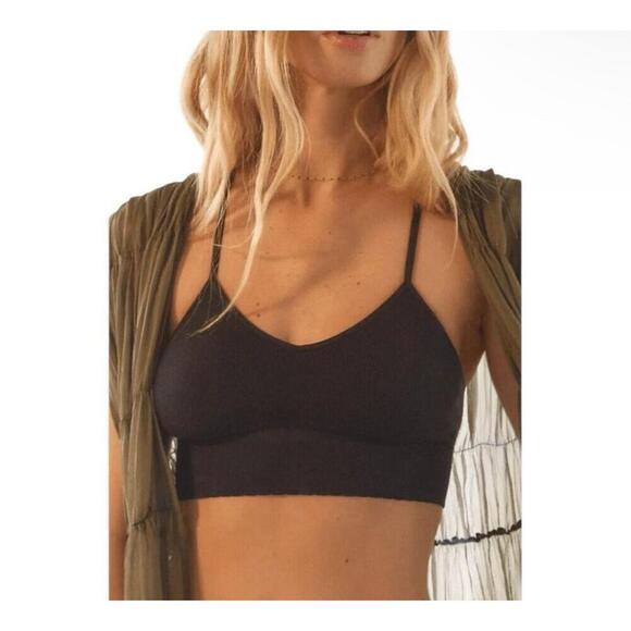 Anthropologie Other - NWT (Set of 2!) Anthropologie Jenni Black Ribbed Bralettes V-Neck L/XL